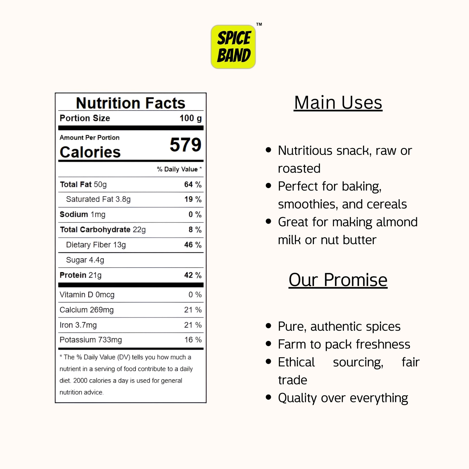 Almonds – Raw, Premium Grade & Nutrient-Rich